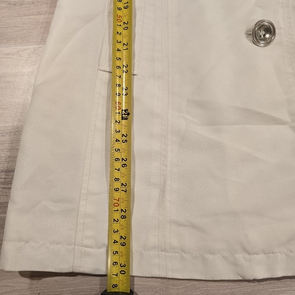 Giacca AGallery Co Lightweight Pleated Lined Jacket With Pockets Size S White. - Picture 13 of 15